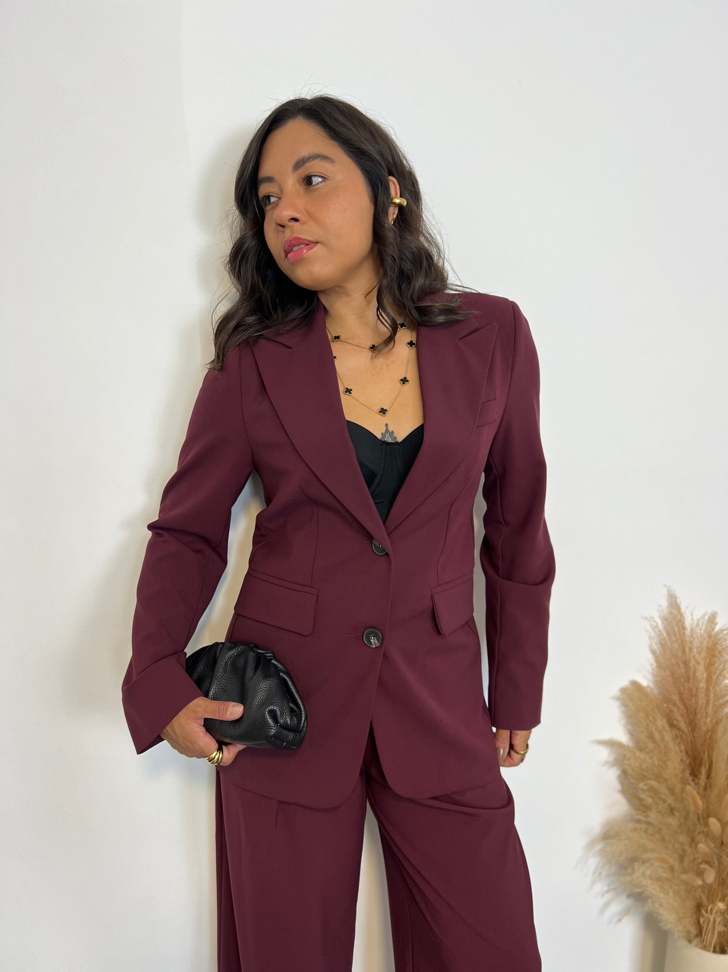 BLAZER BOSS BURDEOS LUMINA