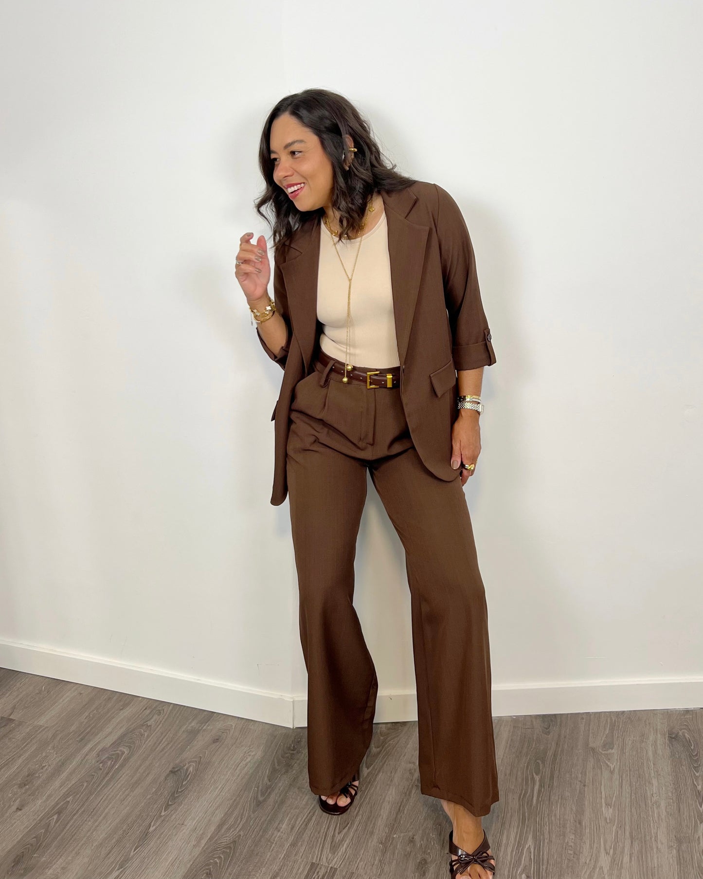 Pantalón fénix Marrón