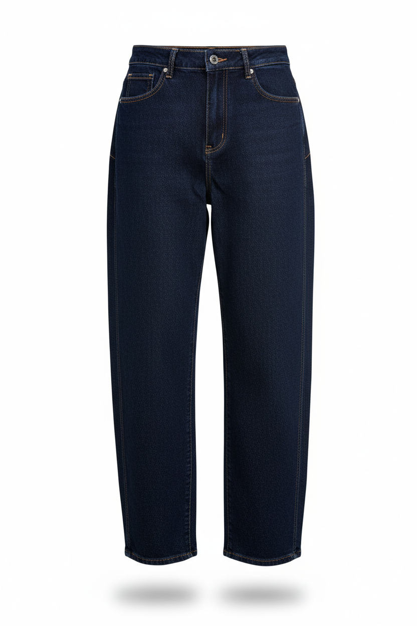 Jeans Barrel azul oscuro