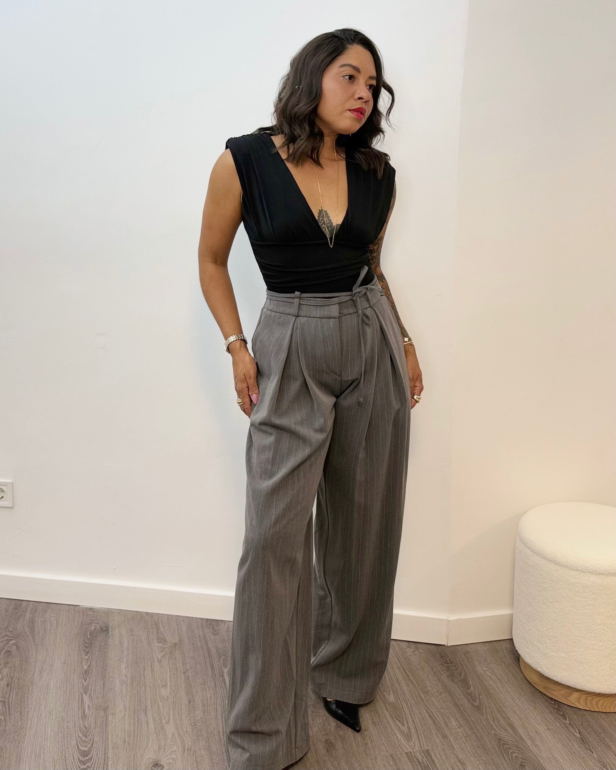 Pantalón Raya Diplomática Gris