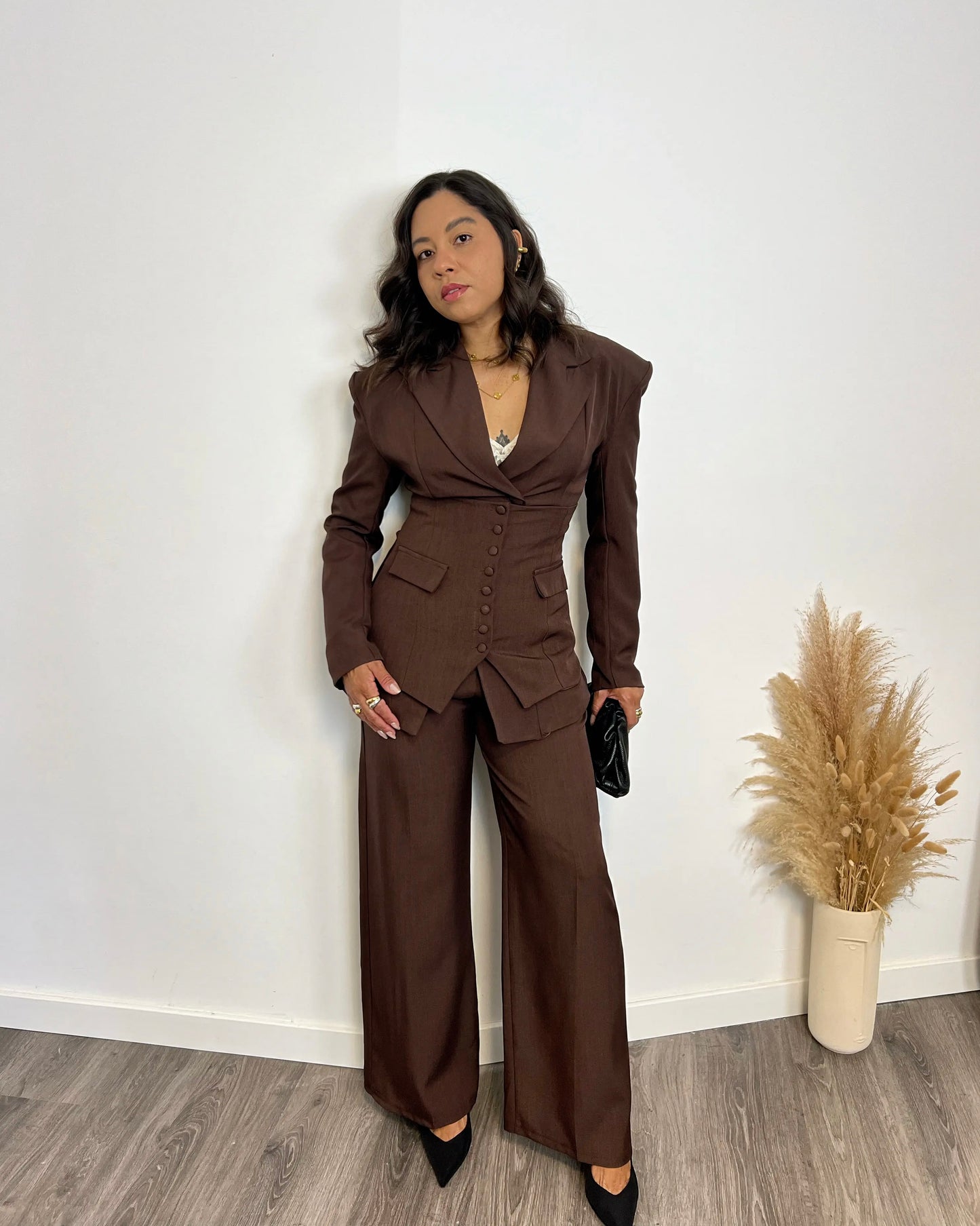 Traje 3 Piezas Elegance Marrón