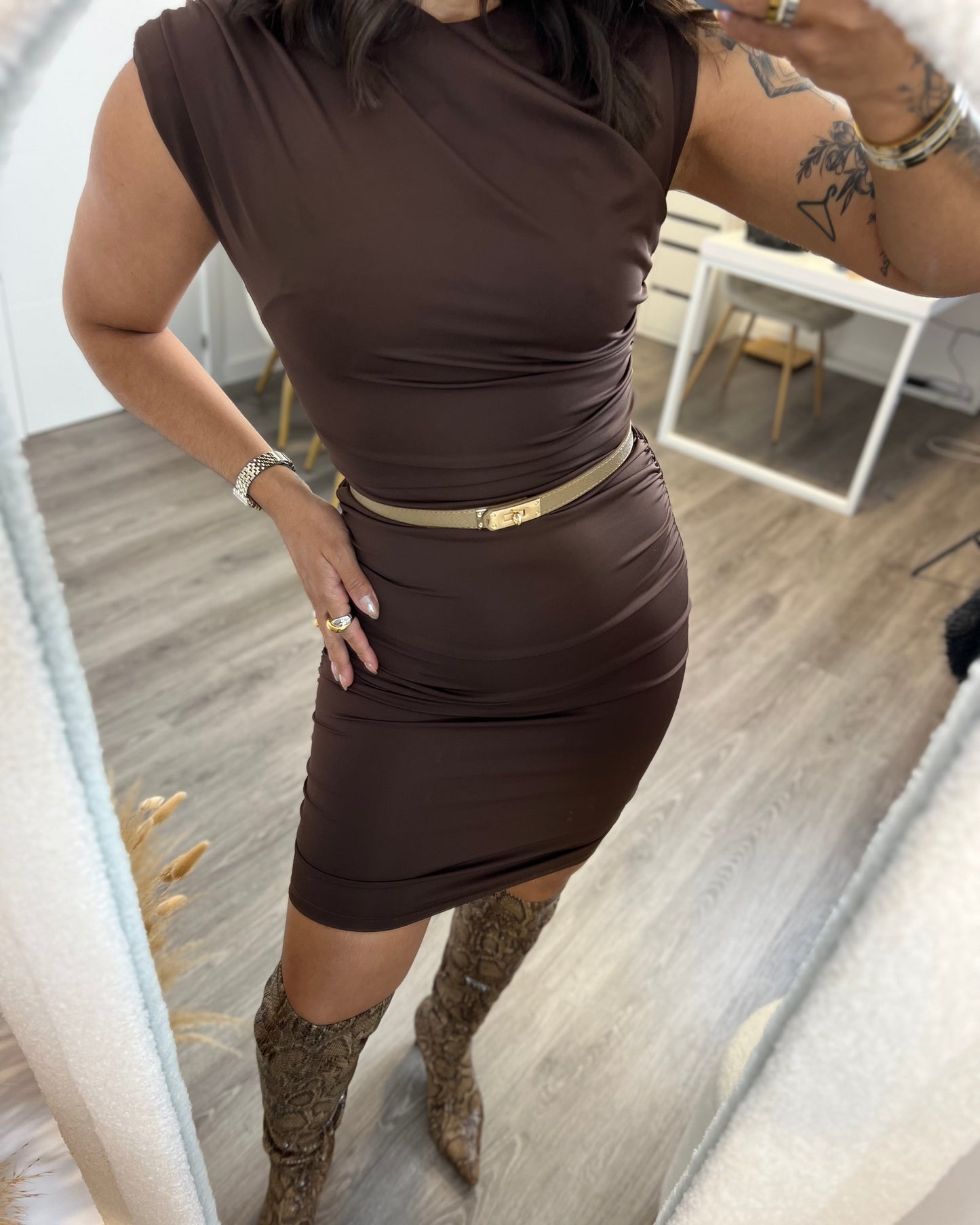 Vestido Mavi Marrón