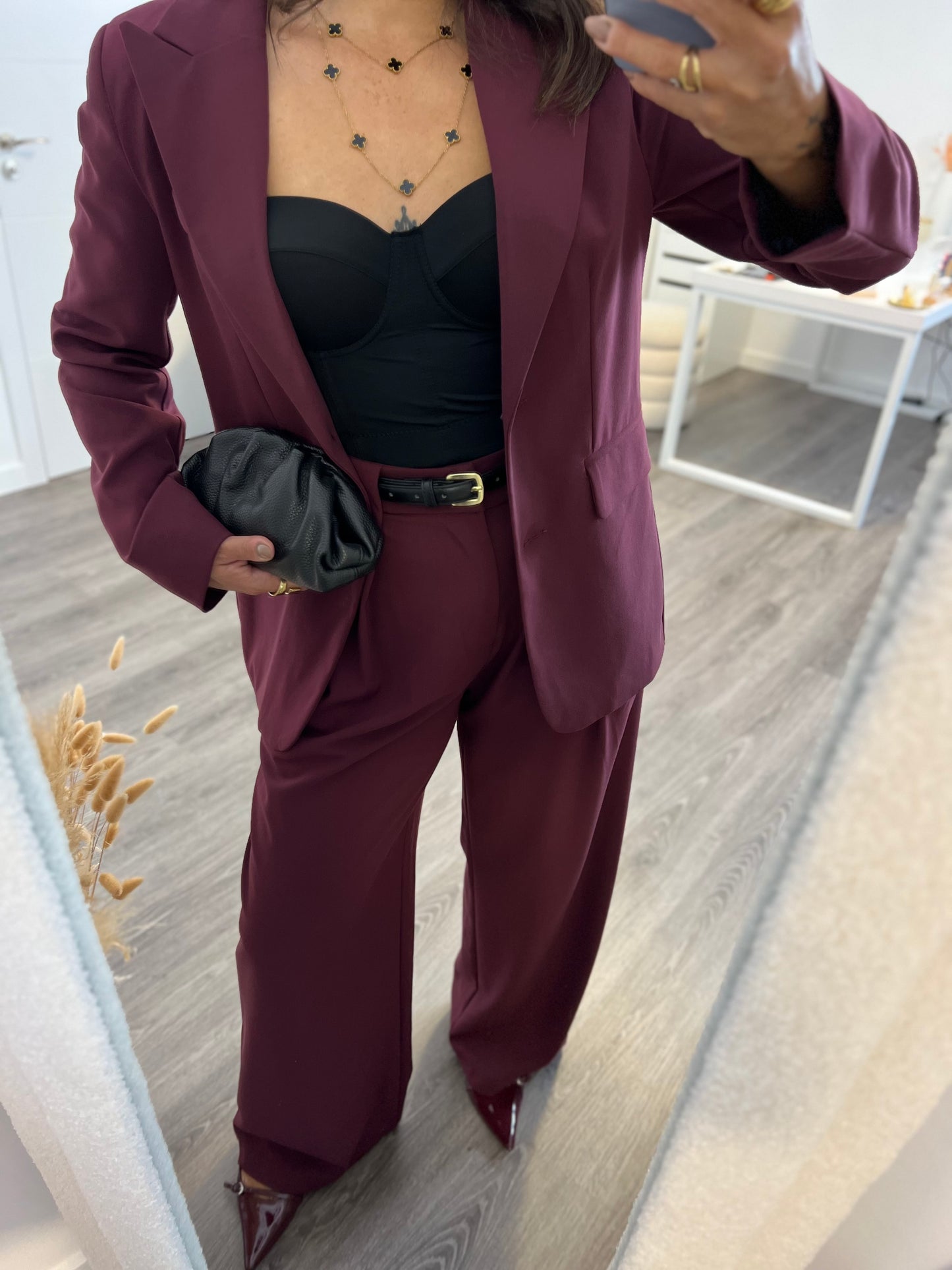 BLAZER BOSS BURDEOS LUMINA