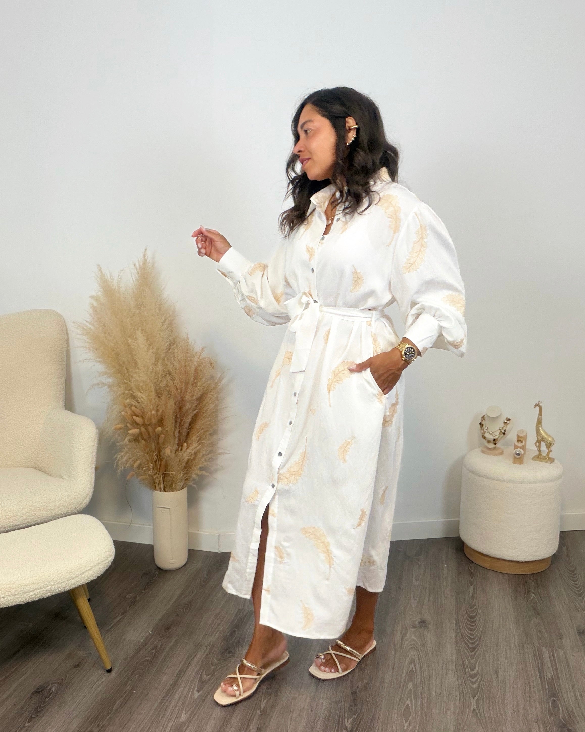 VESTIDO DEIÀ BLANCO BORDADO