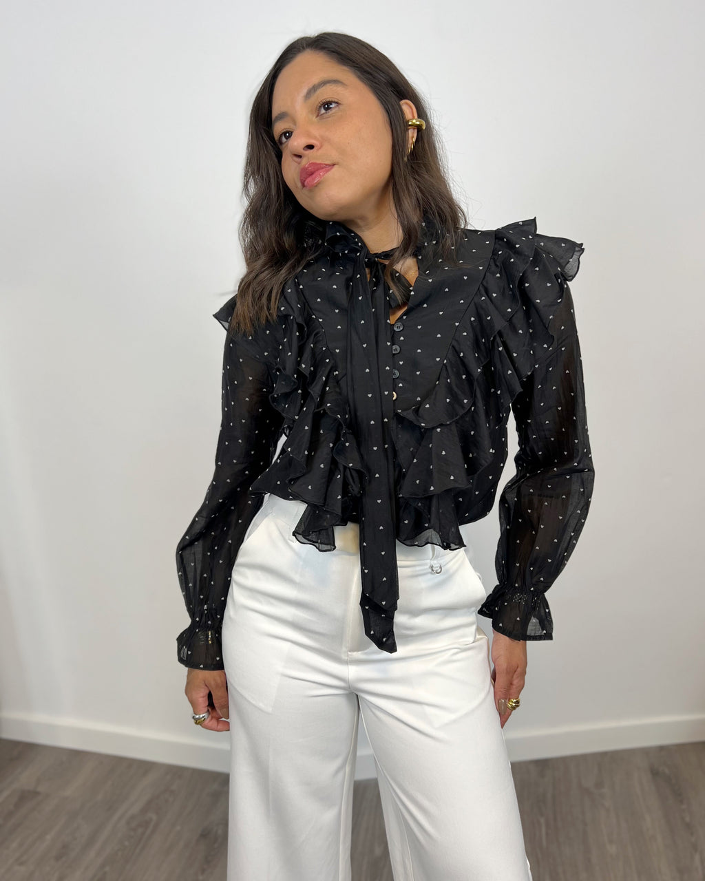 Blusa Volantes Elegance