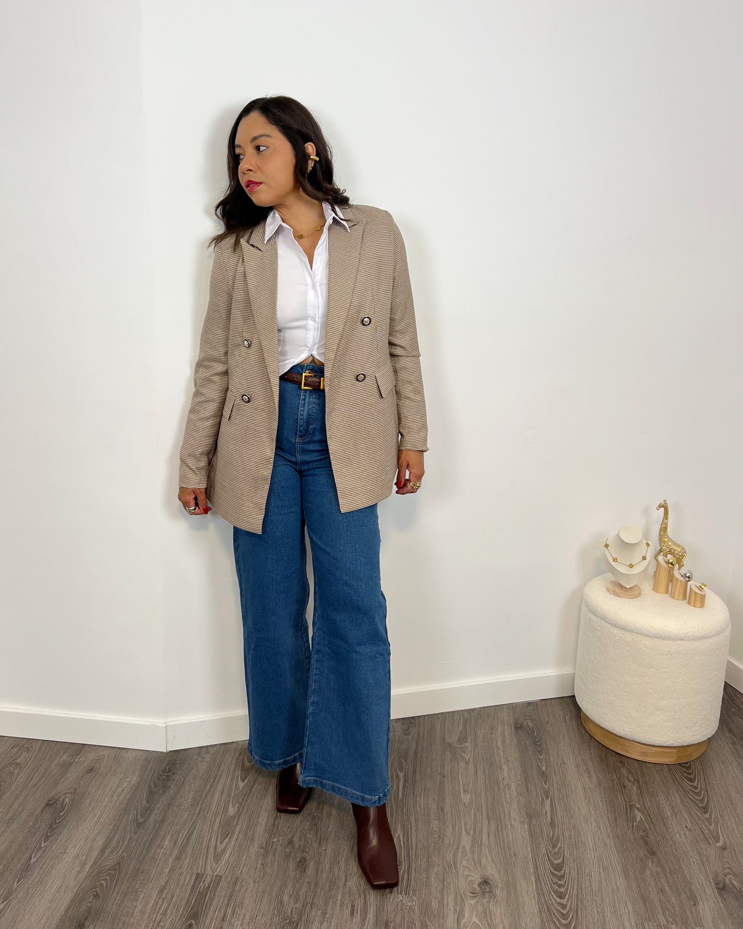 Blazer Elegante Vichy