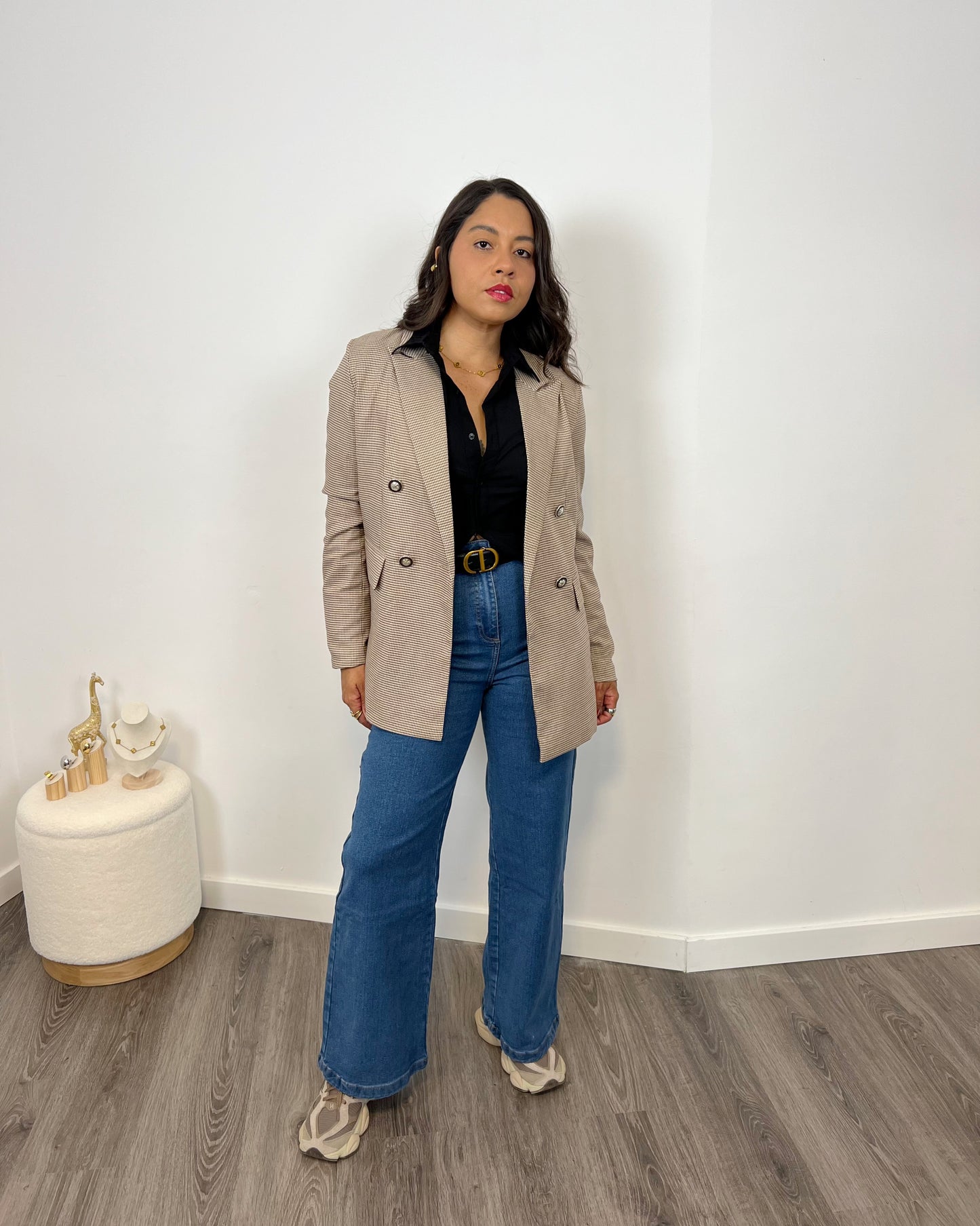 Blazer Elegante Vichy