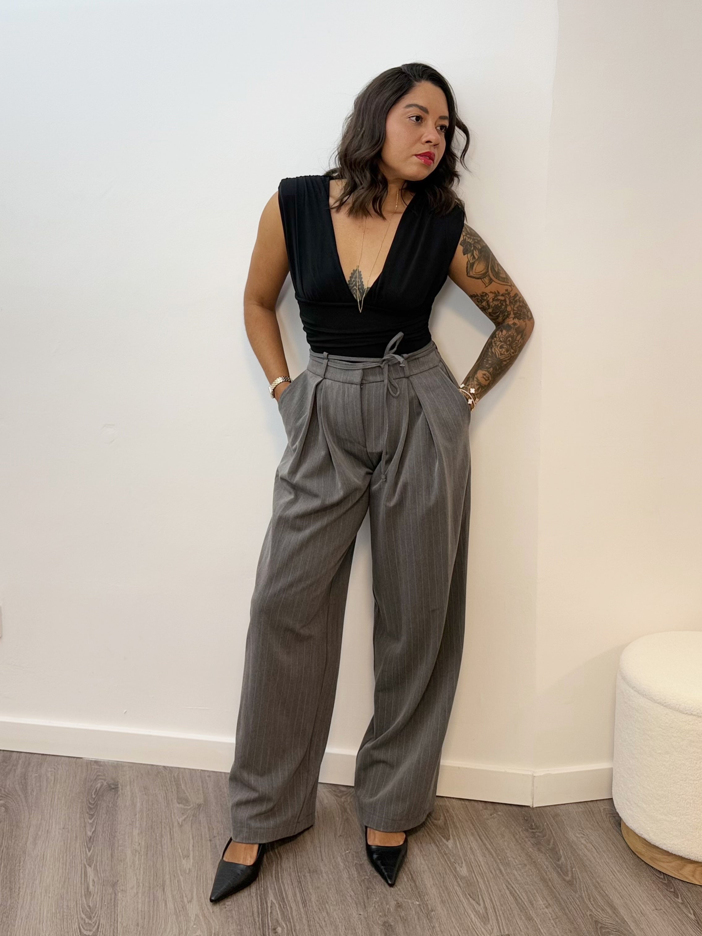 Pantalón Raya Diplomática Gris